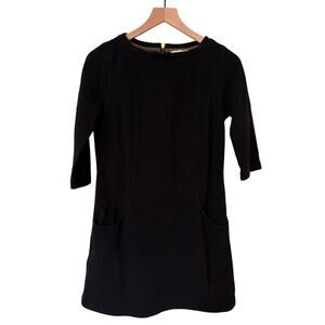 Boden Ottoman Mini Black Dress Size 6